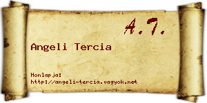 Angeli Tercia névjegykártya